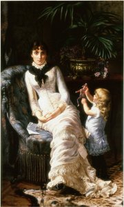 Brutte notizie, c.1880-1883 da Edgard Farasyn